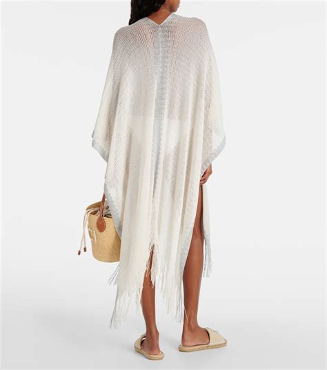 gucci fringed knitted kaftan.